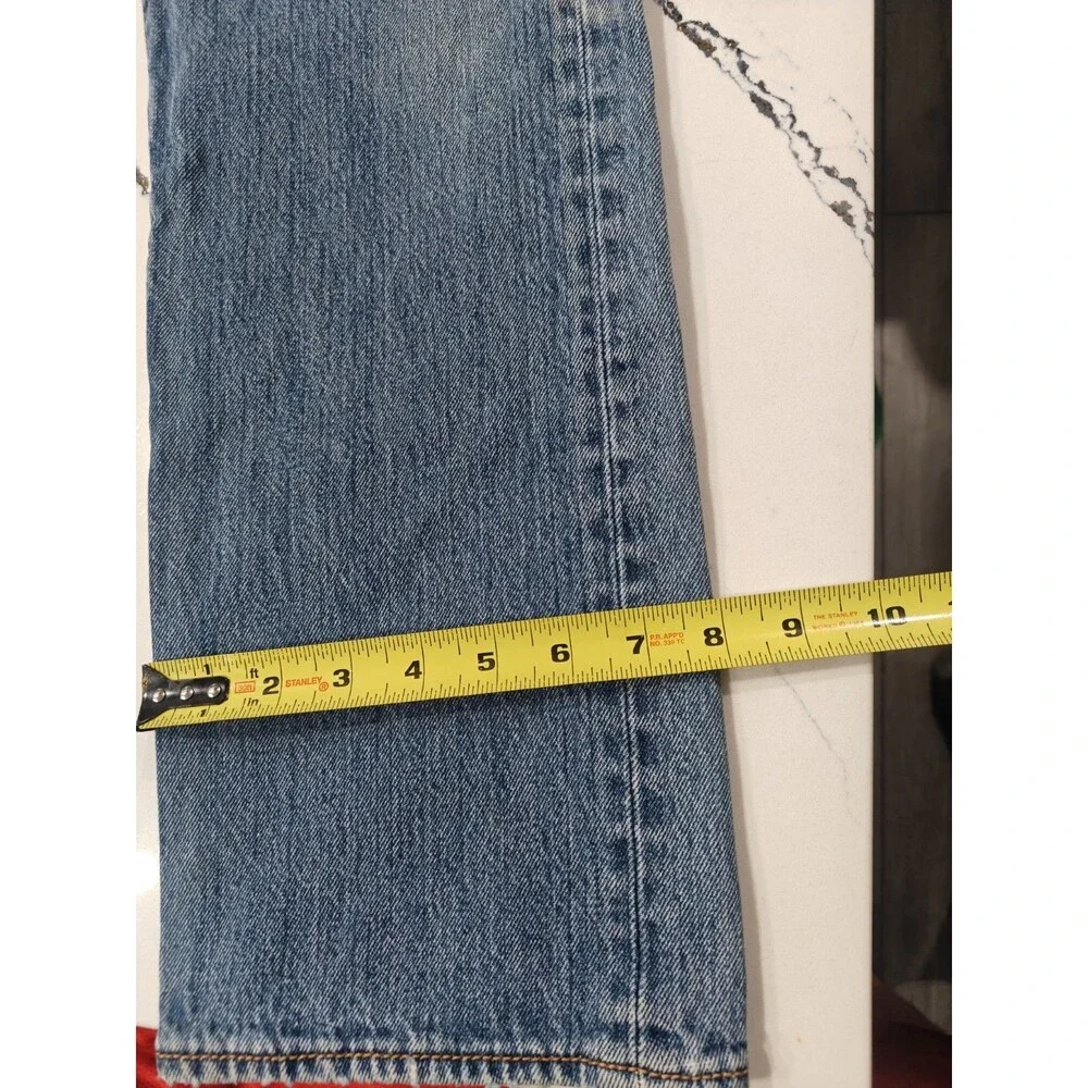 Levis 501xx Jeans Mens 33x32 Fits 32x29 Blue Straight Button Fly Denim Pants Y2K